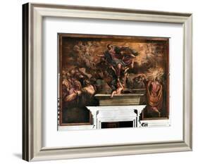 The Assumption of the Virgin, 1582-87-Jacopo Robusti Tintoretto-Framed Giclee Print