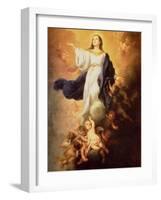 The Assumption of the Virgin, 1670s-Bartolome Esteban Murillo-Framed Giclee Print