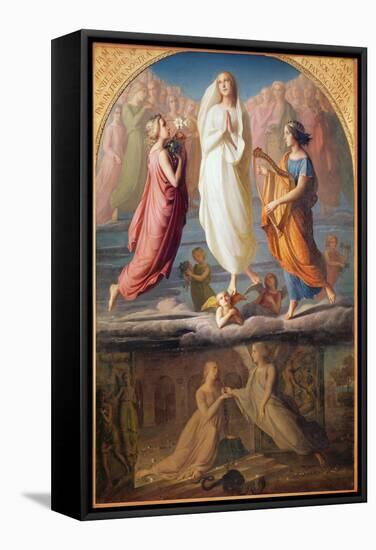The Assumption of the Virgin, 1844-Louis Janmot-Framed Stretched Canvas