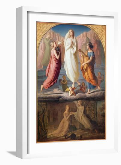 The Assumption of the Virgin, 1844-Louis Janmot-Framed Premium Giclee Print