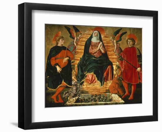 The Assumption of the Virgin and the Saints Julian and Miniato-Andrea Del Castagno-Framed Giclee Print