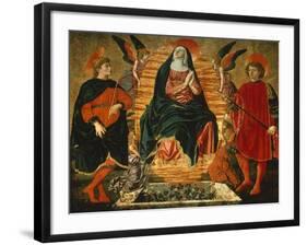 The Assumption of the Virgin and the Saints Julian and Miniato-Andrea Del Castagno-Framed Giclee Print