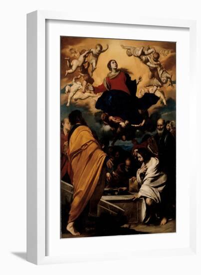 The Assumption of the Virgin, c.1630-1635-Massimo Stanzione-Framed Giclee Print