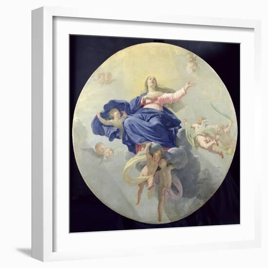 The Assumption of the Virgin, c.1656-Philippe De Champaigne-Framed Giclee Print