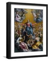 The Assumption of the Virgin. Ca. 1596 - 97-Guido Reni-Framed Giclee Print