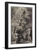 The Assumption of the Virgin (Engraving on Laid Paper)-Schelte Adams Bolswert-Framed Giclee Print