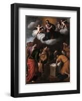 The Assumption of the Virgin Mary, 1631-1635-Alessandro Turchi-Framed Giclee Print