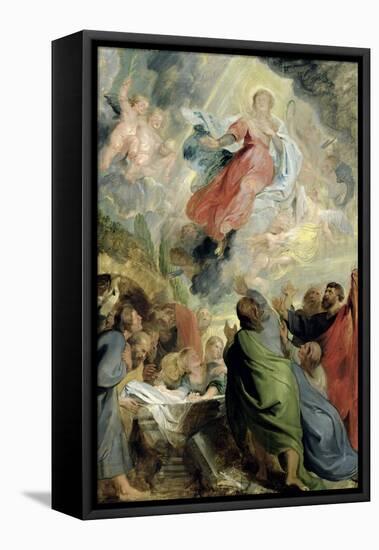 The Assumption of the Virgin Mary-Peter Paul Rubens-Framed Stretched Canvas