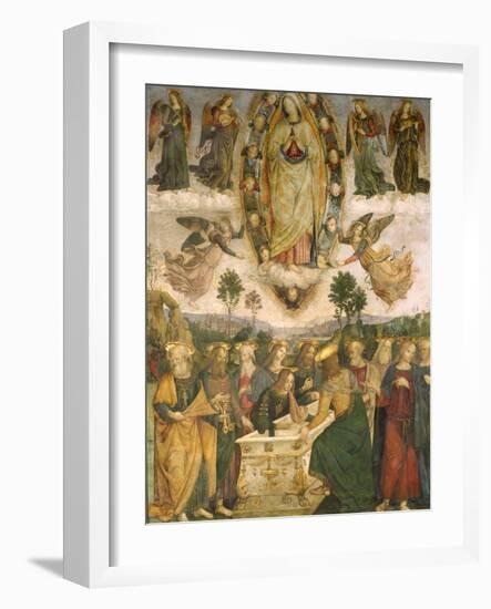 The Assumption of the Virgin-Bernardino di Betto Pinturicchio-Framed Giclee Print