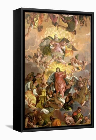 The Assumption of the Virgin-Paolo Veronese-Framed Stretched Canvas