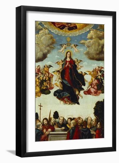 The Assumption of the Virgin-Martin Schaffner (Circle of)-Framed Giclee Print