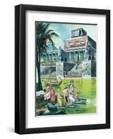 The Assyrian Empire at its Height-Ron Embleton-Framed Premium Giclee Print