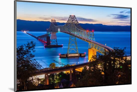 The Astoria-Megler Bridge over the Columbia River, Astoria, Oregon, USA-Mark A Johnson-Mounted Photographic Print