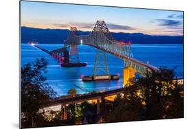 The Astoria-Megler Bridge over the Columbia River, Astoria, Oregon, USA-Mark A Johnson-Mounted Photographic Print