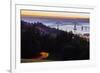 The Astoria-Megler Bridge over the Columbia River & the town of Astoria, Oregon, USA-Mark A Johnson-Framed Photographic Print