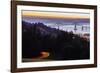 The Astoria-Megler Bridge over the Columbia River & the town of Astoria, Oregon, USA-Mark A Johnson-Framed Photographic Print