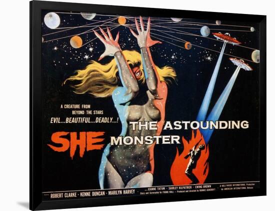 The Astounding She Monster, Shirley Kilpatrick, 1958-null-Framed Art Print