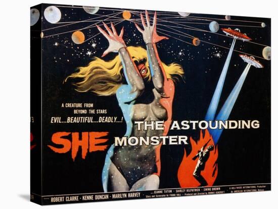 The Astounding She Monster, Shirley Kilpatrick, 1958-null-Stretched Canvas