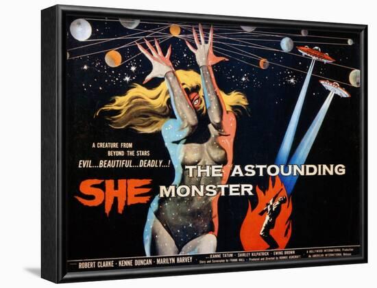 The Astounding She Monster, Shirley Kilpatrick, 1958-null-Framed Art Print