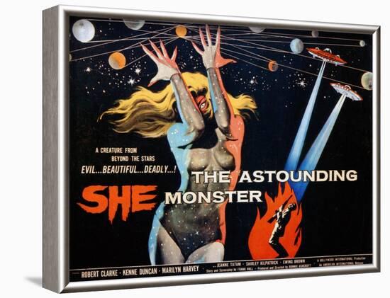 The Astounding She Monster, Shirley Kilpatrick, 1958-null-Framed Art Print