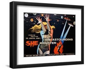 The Astounding She Monster, Shirley Kilpatrick, 1958-null-Framed Art Print