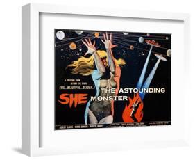 The Astounding She Monster, Shirley Kilpatrick, 1958-null-Framed Art Print