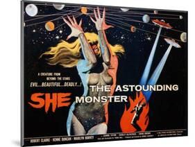 The Astounding She Monster, Shirley Kilpatrick, 1958-null-Mounted Art Print