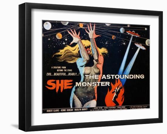 The Astounding She Monster, Shirley Kilpatrick, 1958-null-Framed Art Print