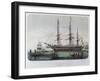 The Astrolabe and Zelee Visiting Nuku Hiva Island in the French Marquesas Islands-Louis Le Breton-Framed Giclee Print
