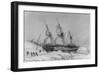 The Astrolabe in Pack-Ice, 9th February, 1838-Auguste Etienne Francois Mayer-Framed Giclee Print