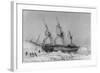 The Astrolabe in Pack-Ice, 9th February, 1838-Auguste Etienne Francois Mayer-Framed Giclee Print