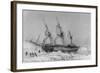 The Astrolabe in Pack-Ice, 9th February, 1838-Auguste Etienne Francois Mayer-Framed Giclee Print