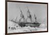 The Astrolabe in Pack-Ice, 9th February, 1838-Auguste Etienne Francois Mayer-Framed Giclee Print