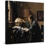 The Astronomer, 1668-Johannes Vermeer-Stretched Canvas