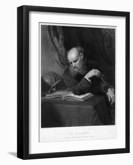 The Astronomer, 19th Century-R Bell-Framed Giclee Print