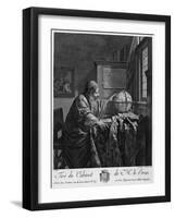 The Astronomer Engraving-null-Framed Giclee Print