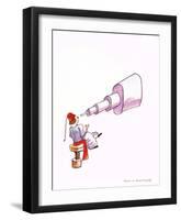 The Astronomer-Antoine de Saint-Exupéry-Framed Art Print