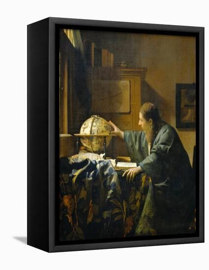 The Astronomer-Johannes Vermeer-Framed Stretched Canvas