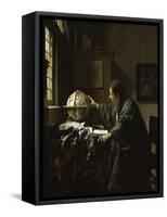 The Astronomer-Johannes Vermeer-Framed Stretched Canvas