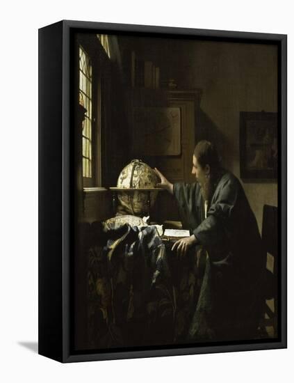 The Astronomer-Johannes Vermeer-Framed Stretched Canvas