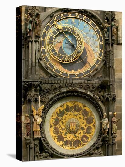 The Astronomical Clock, Prague, Czech Republic-Russell Young-Stretched Canvas