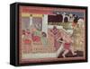 The Asura Kumbha and His Court of Demons, circa 1800-null-Framed Stretched Canvas