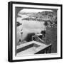 The Aswan Dam as Seen from the Philae Temple, Egypt, 1905-Underwood & Underwood-Framed Photographic Print