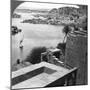 The Aswan Dam as Seen from the Philae Temple, Egypt, 1905-Underwood & Underwood-Mounted Photographic Print