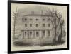 The Asylum for Idiots, Park House, Highgate-null-Framed Giclee Print