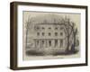 The Asylum for Idiots, Park House, Highgate-null-Framed Giclee Print