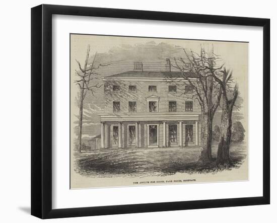 The Asylum for Idiots, Park House, Highgate-null-Framed Giclee Print