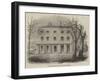 The Asylum for Idiots, Park House, Highgate-null-Framed Giclee Print