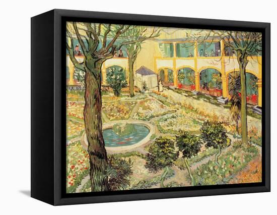 The Asylum Garden at Arles, c.1889-Vincent van Gogh-Framed Stretched Canvas