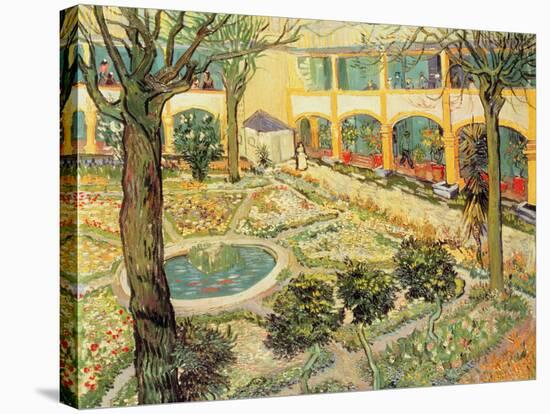 The Asylum Garden at Arles, c.1889-Vincent van Gogh-Stretched Canvas